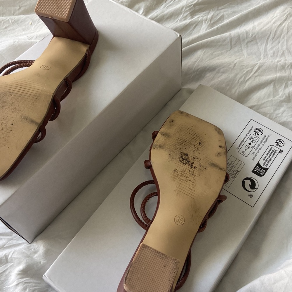 Shein Square Toe Block Heels - Picture 5 of 5